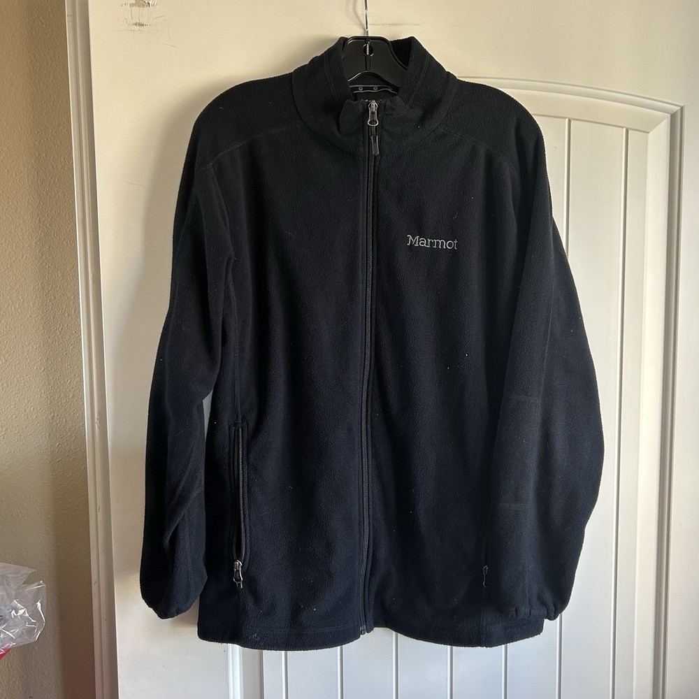 Marmot Mens Fleece Full Zip Jacket Size Medium  Pullover Sweater Lightweight