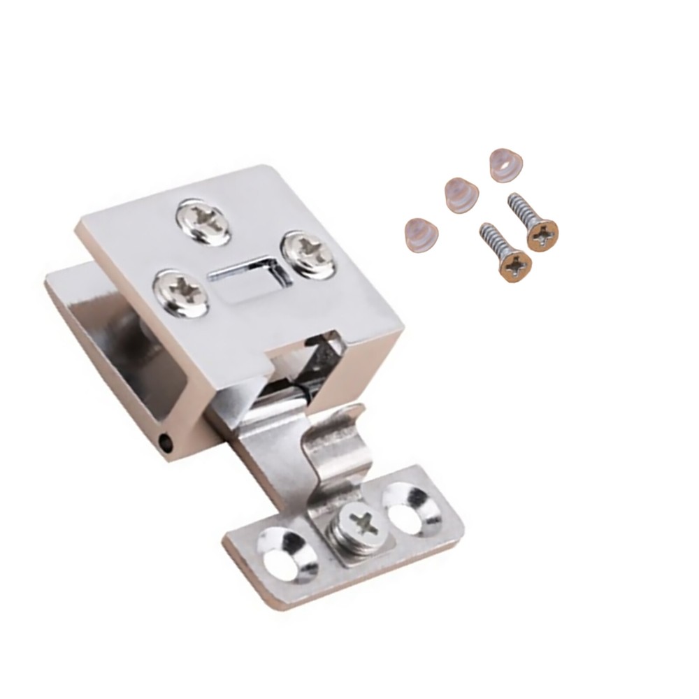 Glass Door Hinge Wine Cabinet Door Hinge No-Punch Frameless Cabinet Clamp Clip