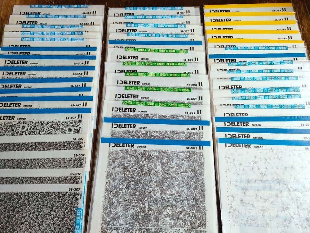 DELETER Screentone Screen Tone set of 68 Comic Manga Illustration Graphic