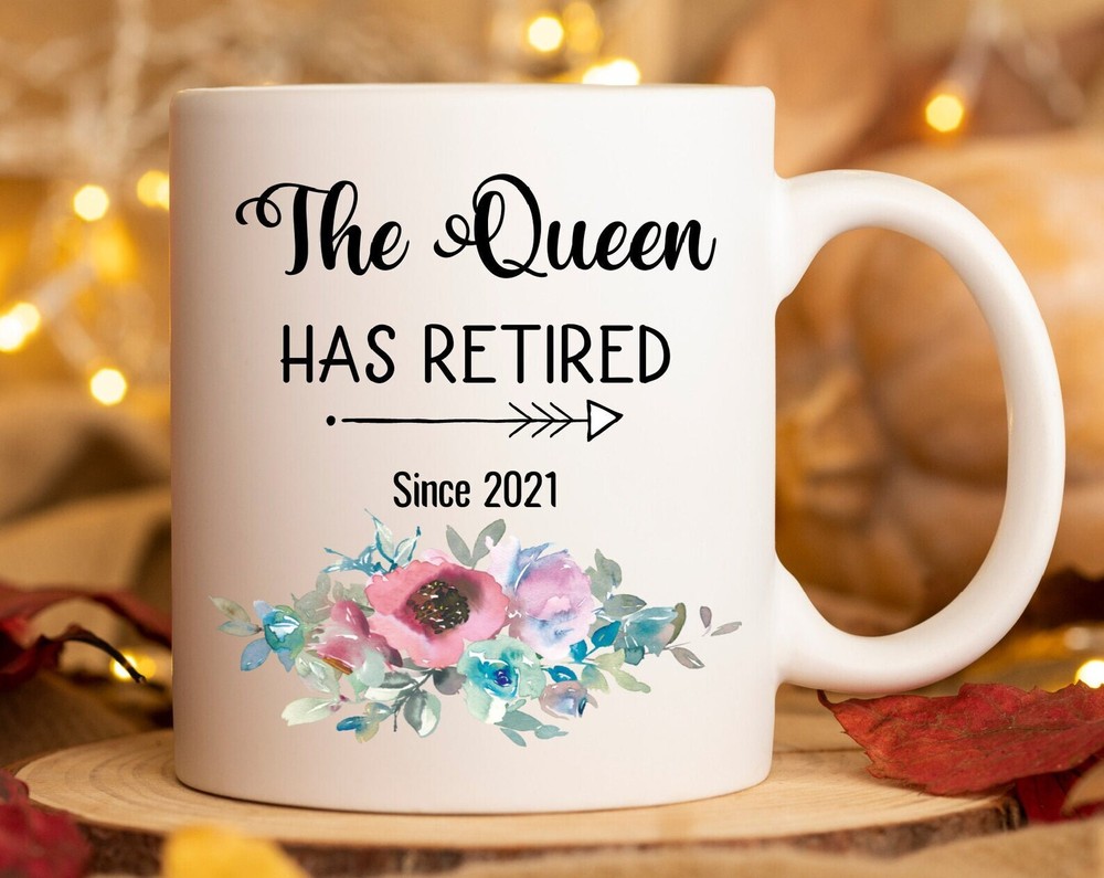 Personalized Funny Retirement Mug For Women The Queen Has Retired Funny