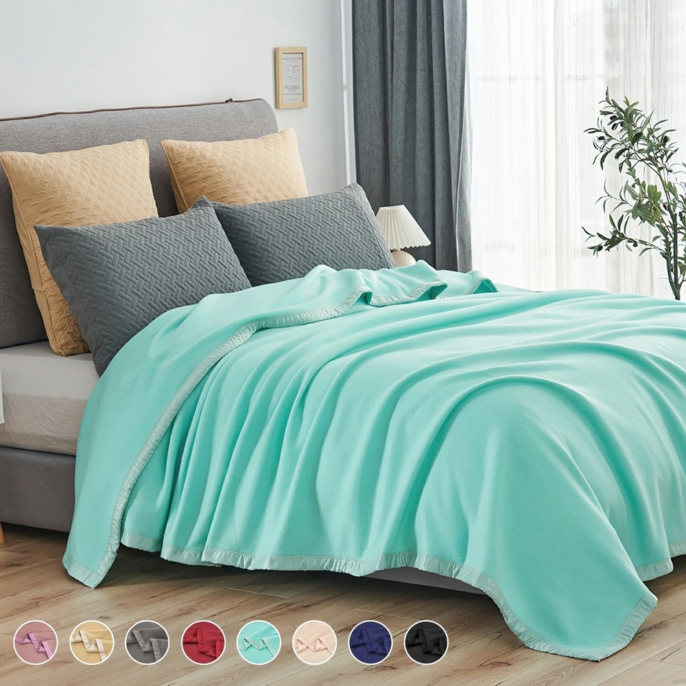 Cozy Summer Satin Fleece Blanket for Warmth & Comfort  