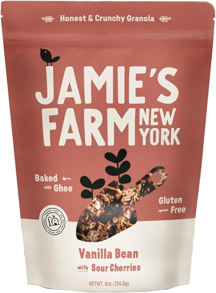 Jamie's Farm New York, Vanilla Bean Granola with Sour Cherries (1 Pack) - Glu...