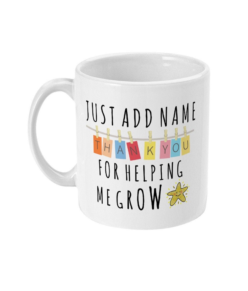 Thank You Teacher Gift Personalised Thank You Teacher Mug Thankyou Gift For