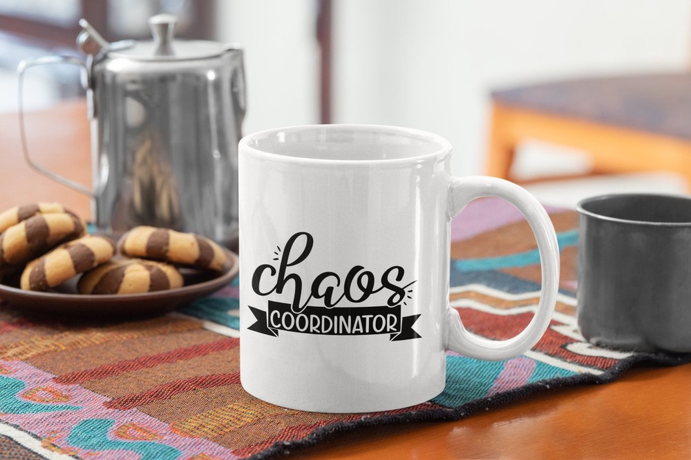 Wedding Planner Chaos Coordinator Funny White Coffee Mug