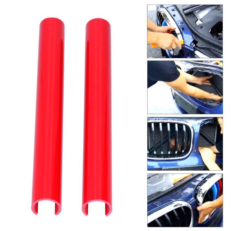 Red Front Grille Insert Trim Stripes for m Style for f30 F3 Car Accessories 2Pcs