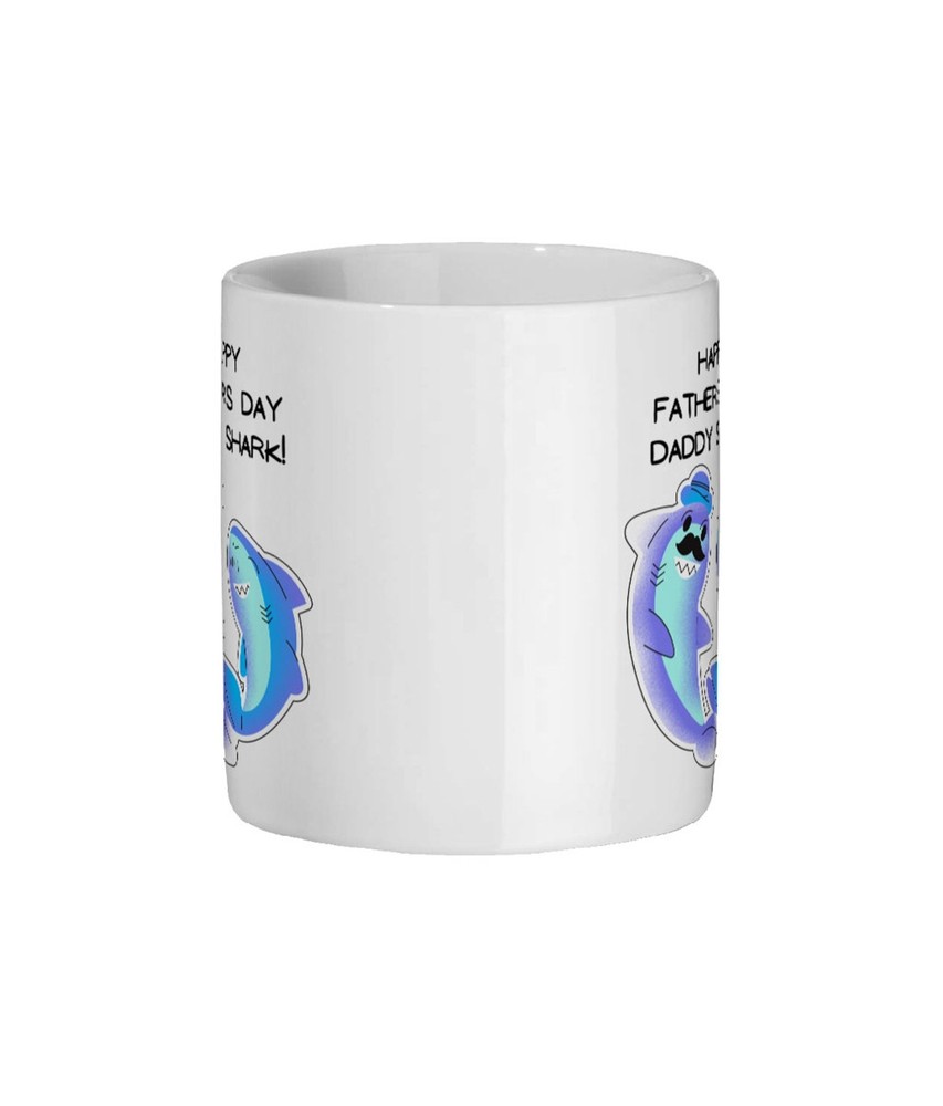 Daddy Shark Coffee Mug Fun Father's Day Gift for Dad