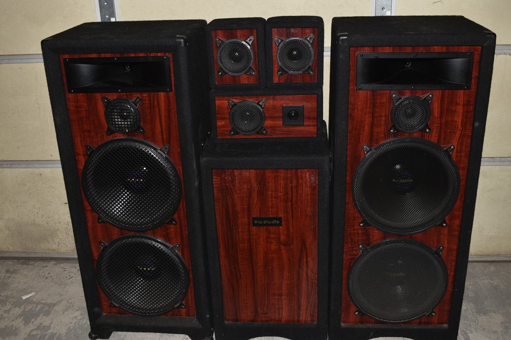 WELTON PRO STUDIO SPEAKER SET LOT OF 6 - FS74CH PS54CH S14C  (#4441)