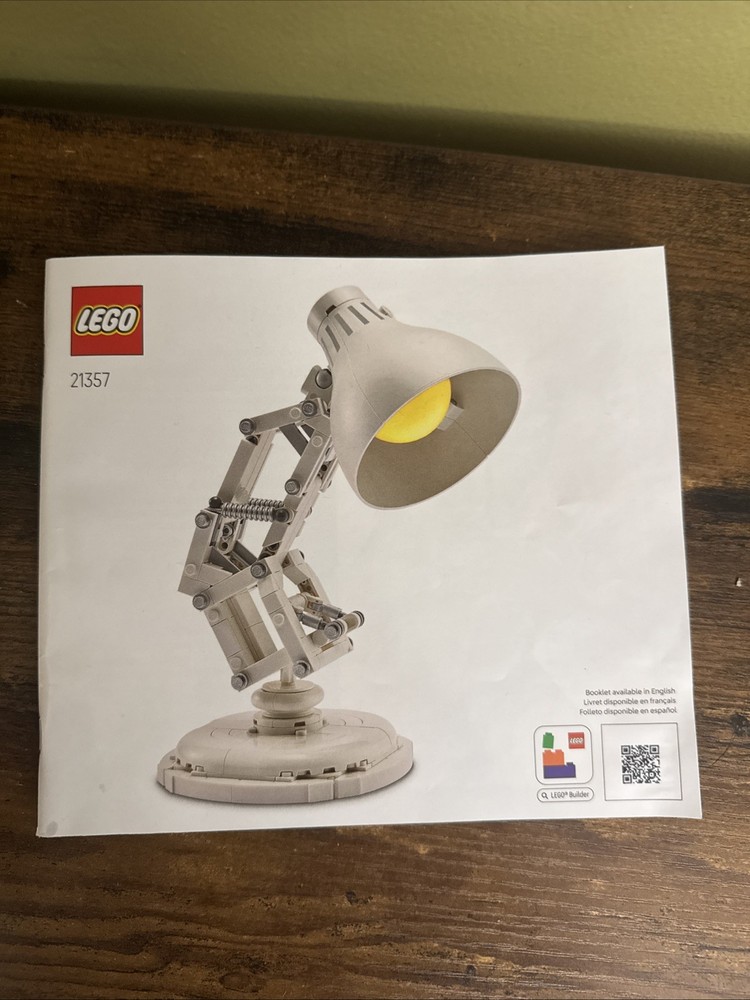 Lego Pixar 21357 Luxo Jr. INSTRUCTION BOOK ONLY GOOD CONDITION