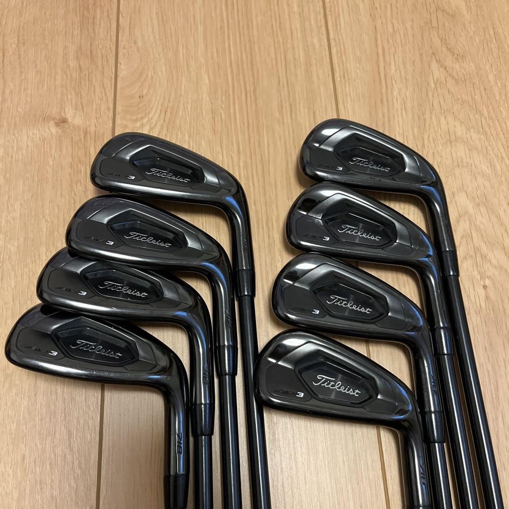 Titleist AP3 Black Iron Set 3-9+PW AMT Black R300 8pc RH Japan Golf Clubs