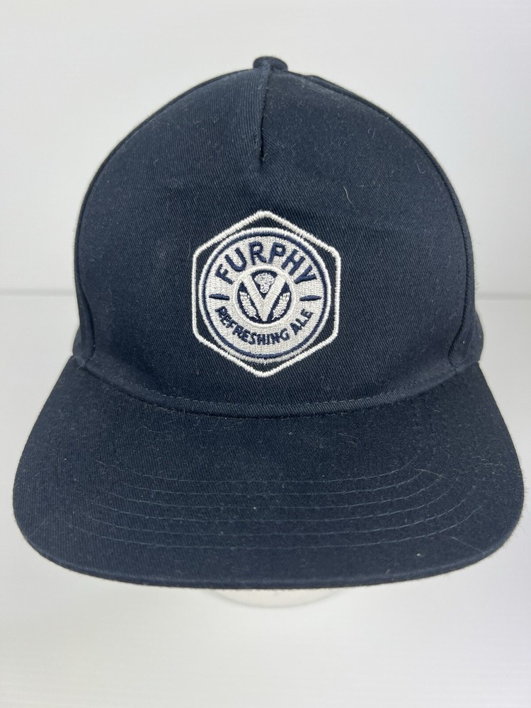 Furphy Refreshing Ale Black Snapback Adjustable Beer Cap Hat  