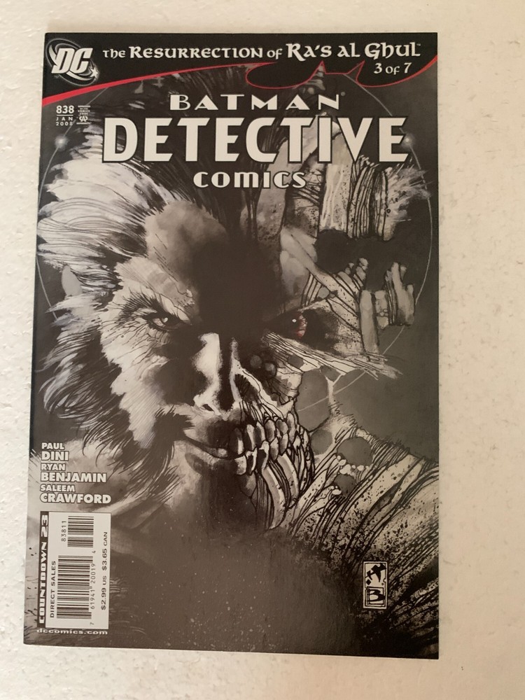 Batman Detective Comics 838 DC Comics 2008 Issue  