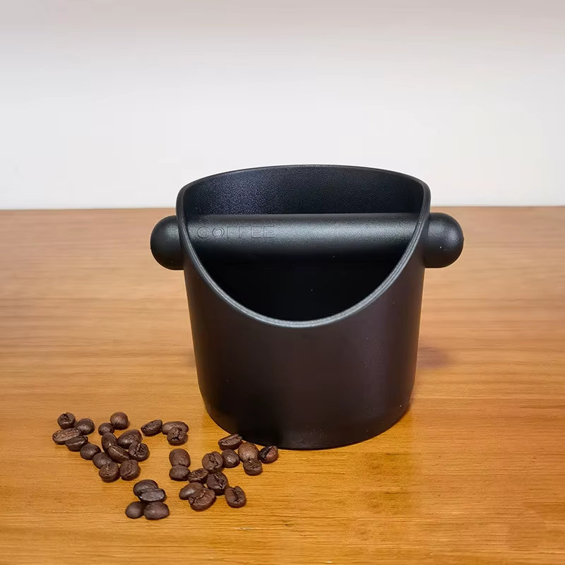 1Pc Mini Absorbent Espresso Knock Box Household Straight Mouth ABS Plastic Coffe