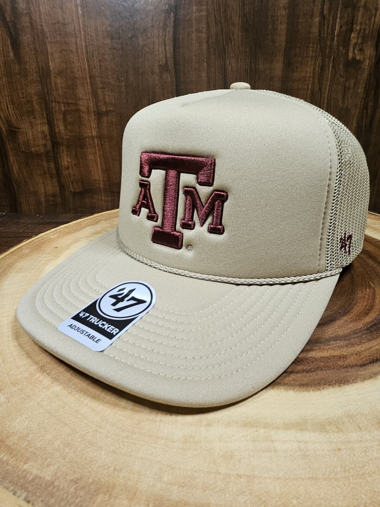 Texas A&M Aggies 47 Brand Adjustable Golfer Rope Snapback Cap NCAA Gig Em
