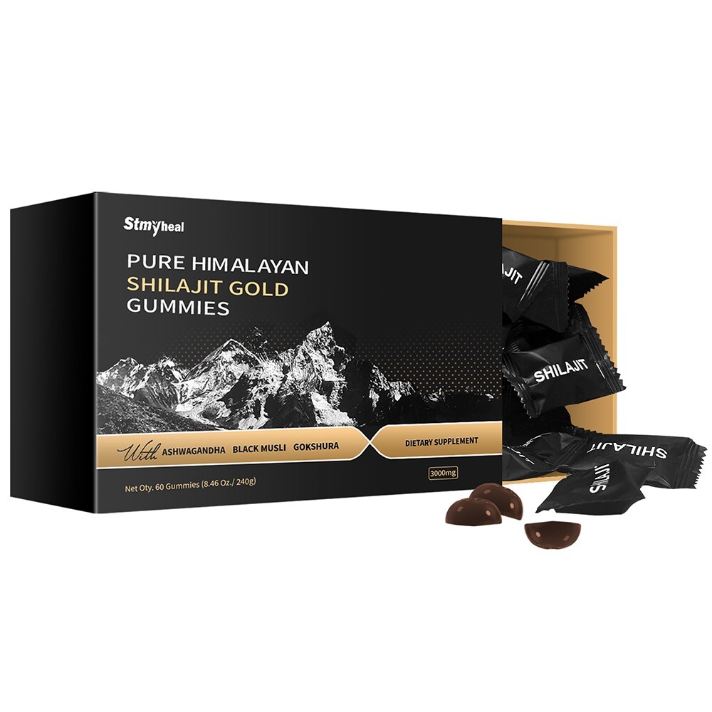 Himalayan Shilajit Ashwagandha Gummies 60ct for Energy & Vitality