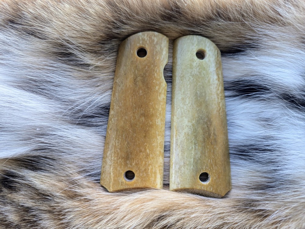 1911 Grips Colt Rock Island Full Size Elk Antler Stag Custom Handmade in USA