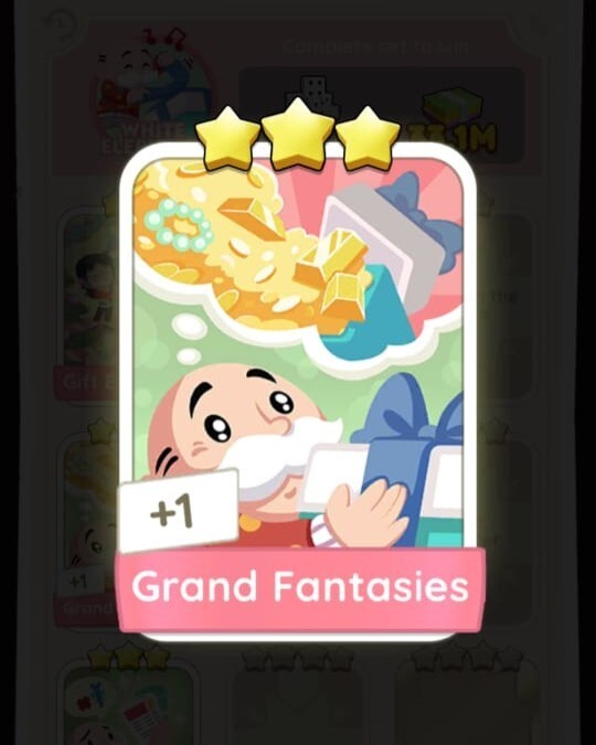 Grand Fantasies MONOPOLY 3 Stars ⭐️⭐️⭐️ Sticker | FAST DELIVERY