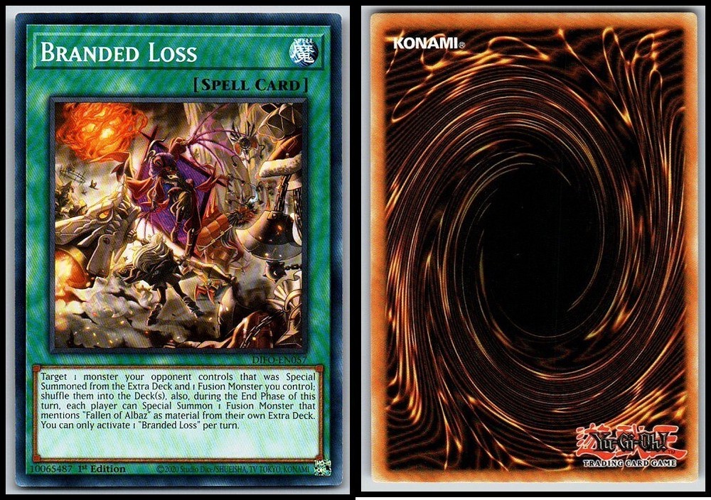 BRANDED LOSS DIFO-EN057 1ST EDITION YUGIOH
