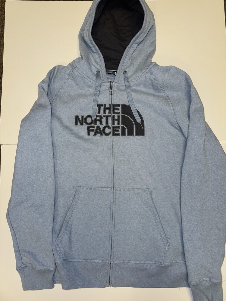 The North Face Mens Blue Full Zip Hoodie Jacket Large