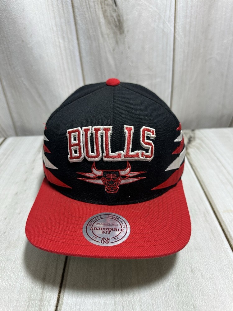 Chicago Bulls Corte Diamante Mitchell & Ness HC Hombre Sombrero de Lana Negro Rojo Snapback