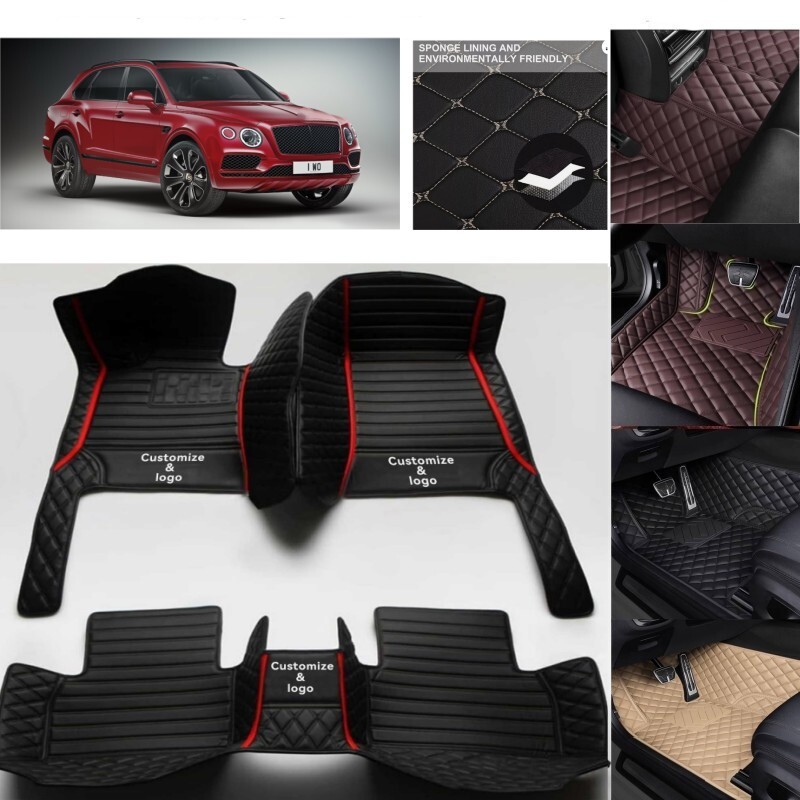 For Bentley Bentayga Car Floor Mats Handmade All Weather Luxury Custom Anti-Slip