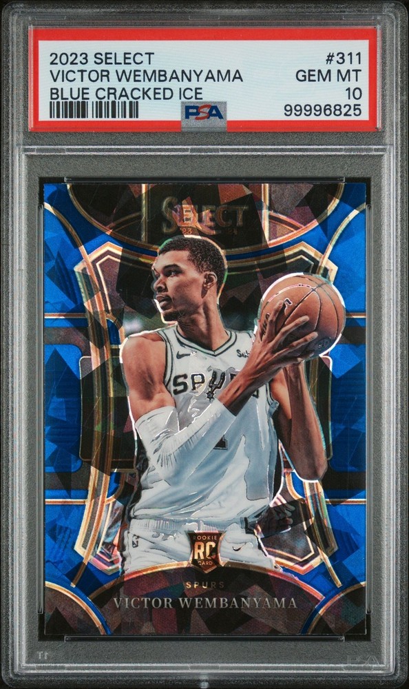 2023 Panini Select Victor Wembanyama Mezzanine Blue RC PSA 10 Gem Mint