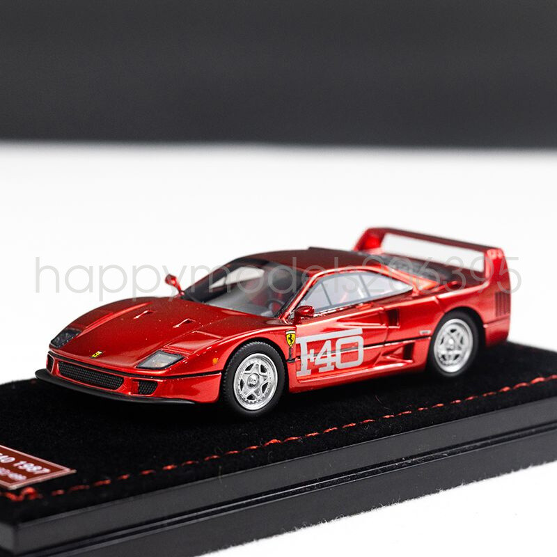 VMB 1:64 Scale Red 1987 F40 Racing Sports Model Diecast Resin Car Collection