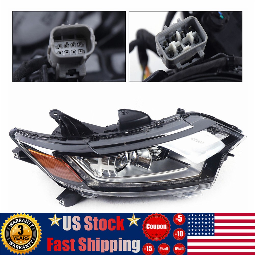 RH Headlight Fit Mitsubishi Outlander 16-2020 Halogen Right Passenger Side