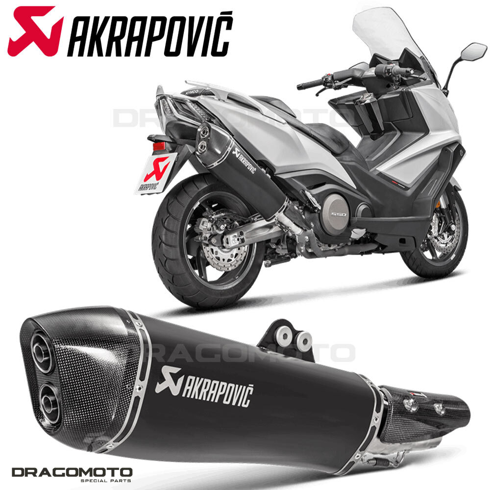 KYMCO AK 550 2017-2020 Exhaust AKRAPOVIC Black S-KY5SO1-HRAASSBL