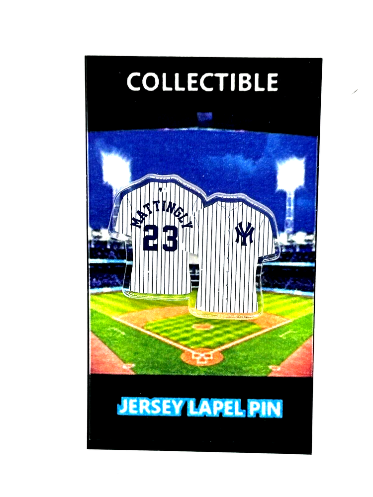 New York Yankees Don Mattingly jersey lapel pin-RETRO Collectible-FREE SHIP