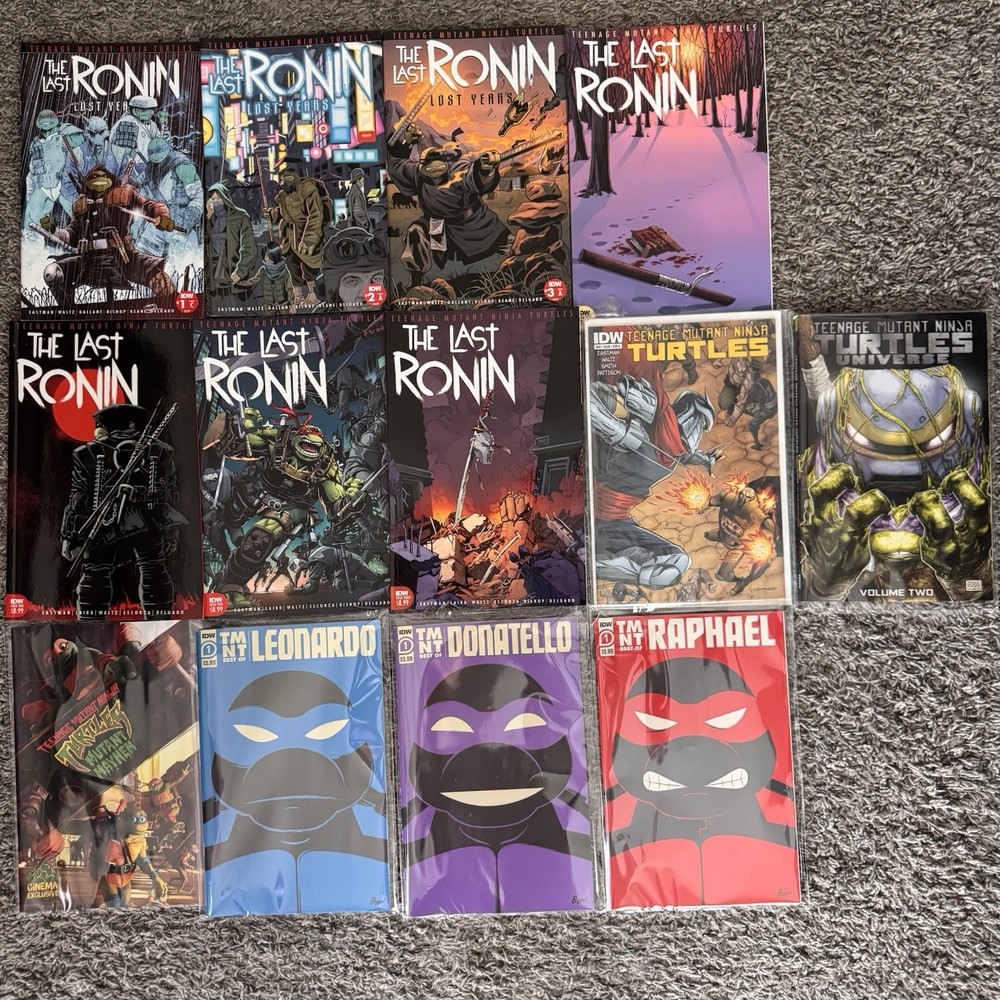 TMNT The Last Ronin & Ninja Turtles Comic Lot of 13 - IDW & Variants