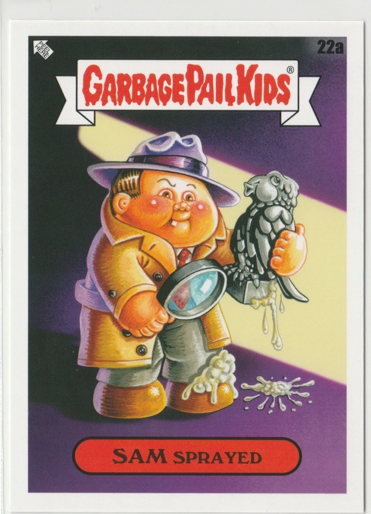 Sam Sprayed GPK #22a Book Worms 2022 Garbage Pail Kids Trading Card