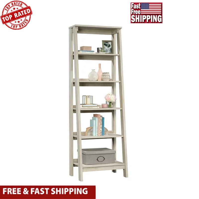 5-Shelf Open Bookcase Storage Unit for Living Room Bedroom Decor US
