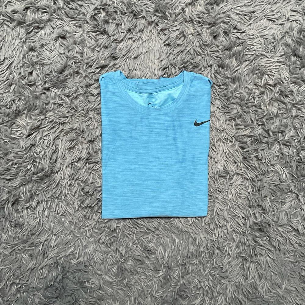 Nike Dri Fit Blue Basic Lightweight Workout Shirt Tee T Shirt Size XL
