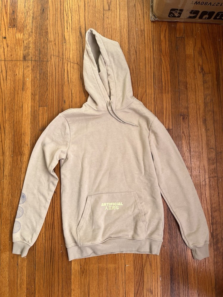 Beige Hoodie H&M Unisex  Size Small (read description)