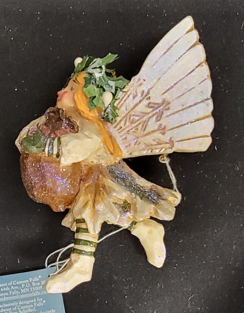 Morgue Sale:  Christmas Pam Schifferl Angel w/Acorn Ornament Retired 2002-image