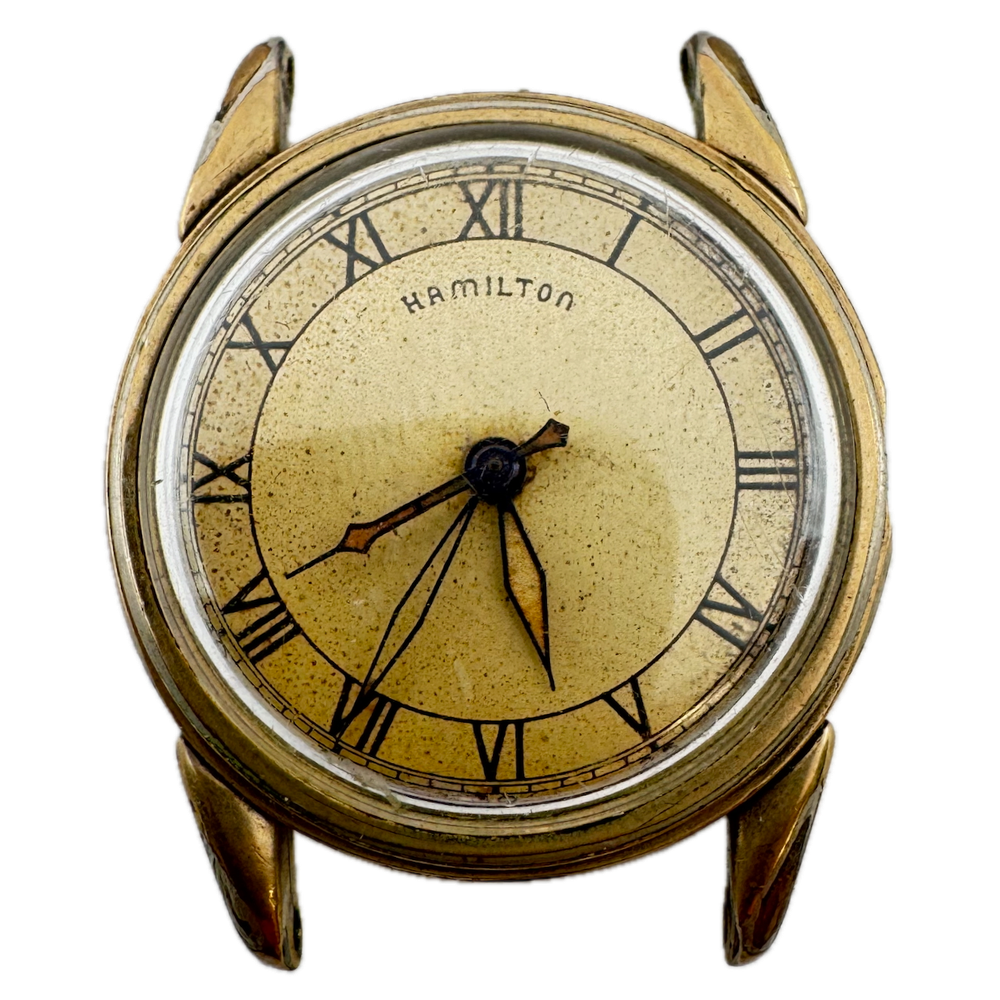 Vintage Hamilton Endicott 987S Men's Mechanical 10k Gold Filled Wristwatch USA