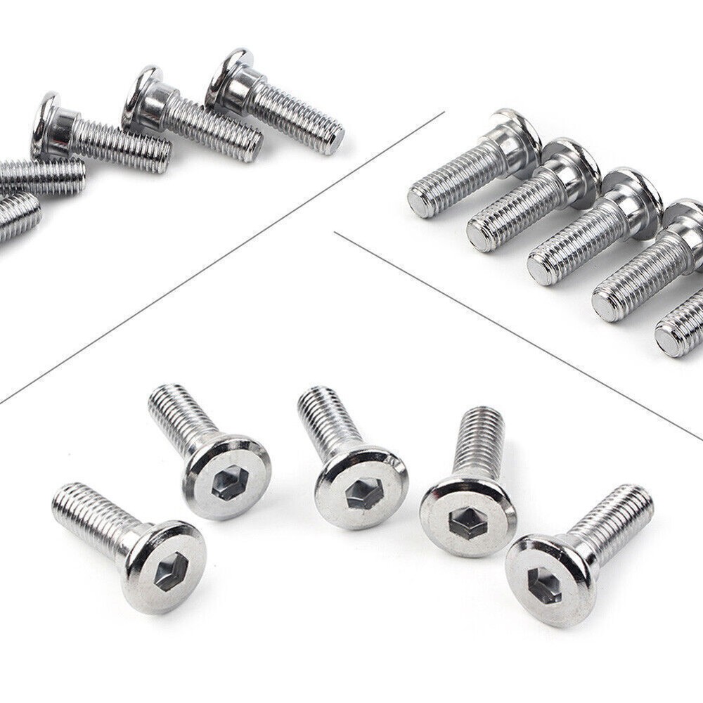 Titanium Bolts Ti Hex Socket Disc Brake Rotor Screws Fasteners 5x M8x25mm x 1.25