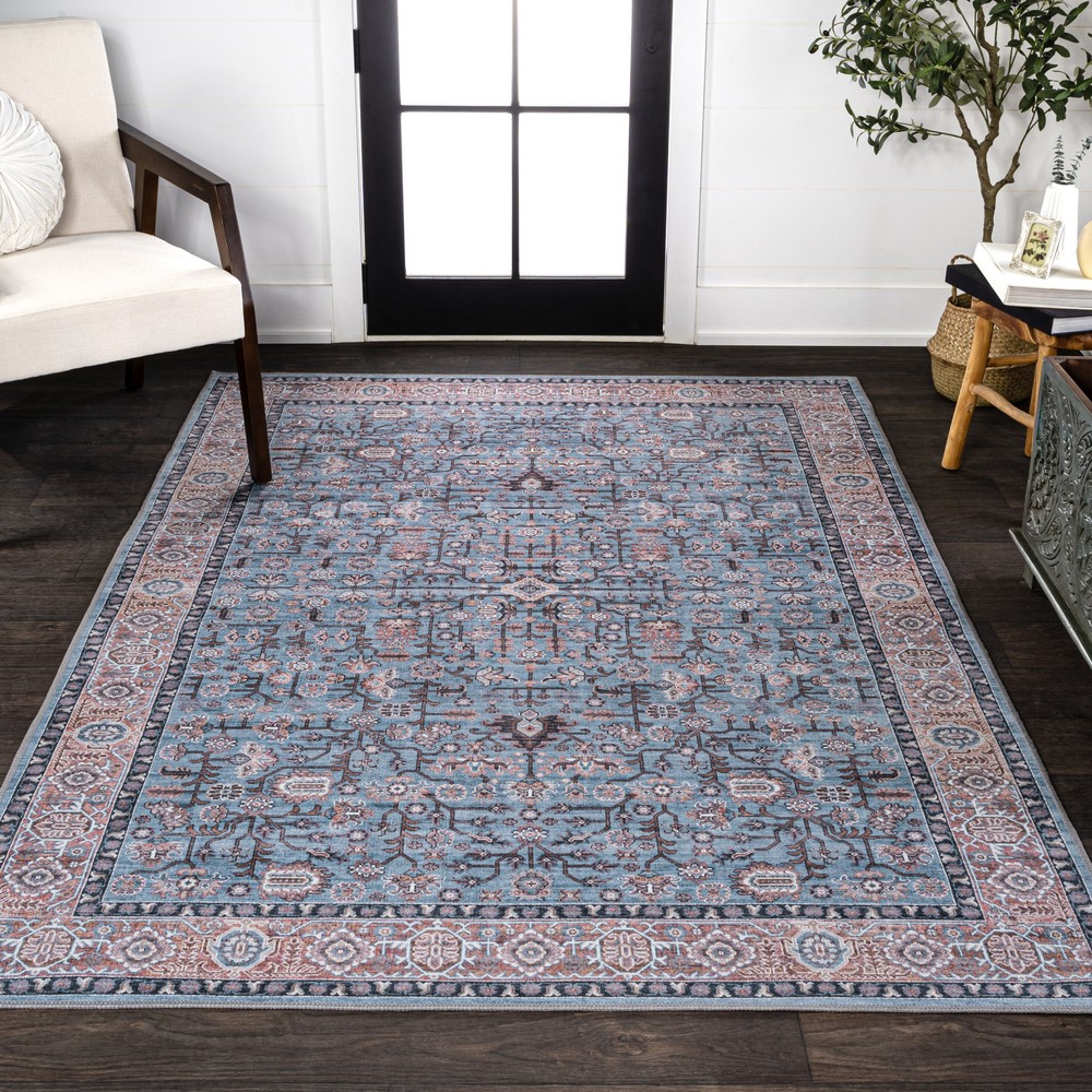 Jonathan Y Washable 4x6 Chenille Vintage Multicolor Rug