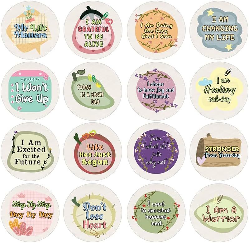 Empower with My Life Matters Sticker Pack – 5 Sets, 16 Inspirational Designs
