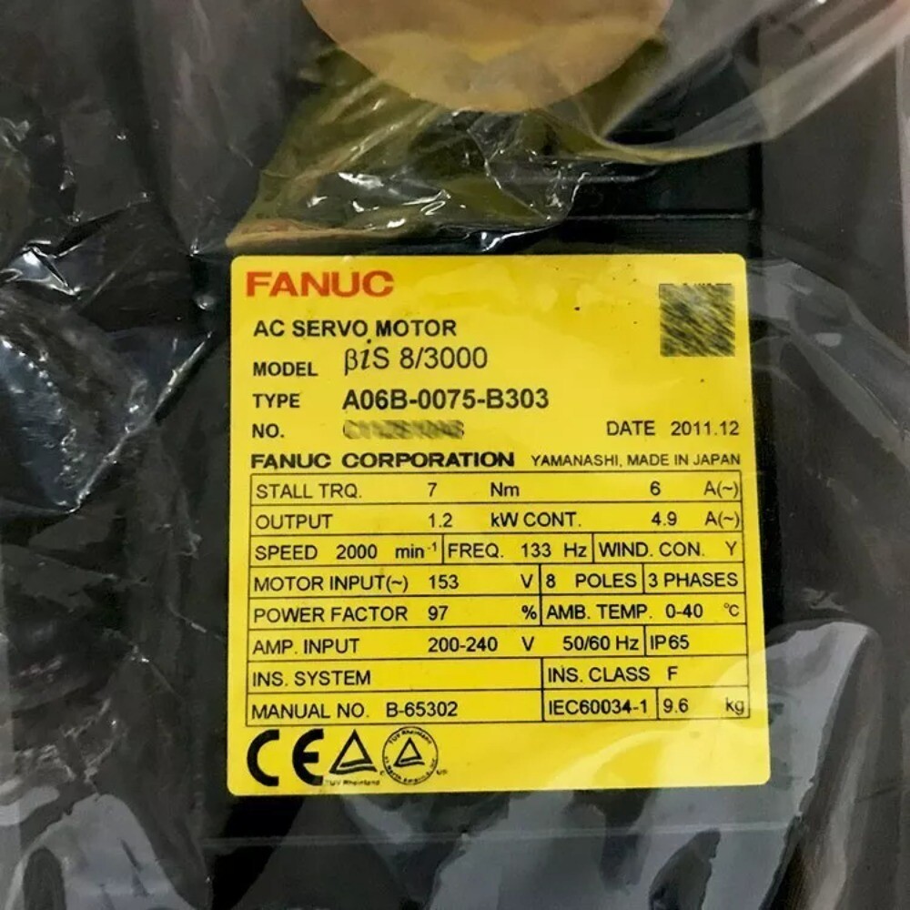 1PC Fanuc A06B-0075-B303 Servo Motor New One Expedited Shipping