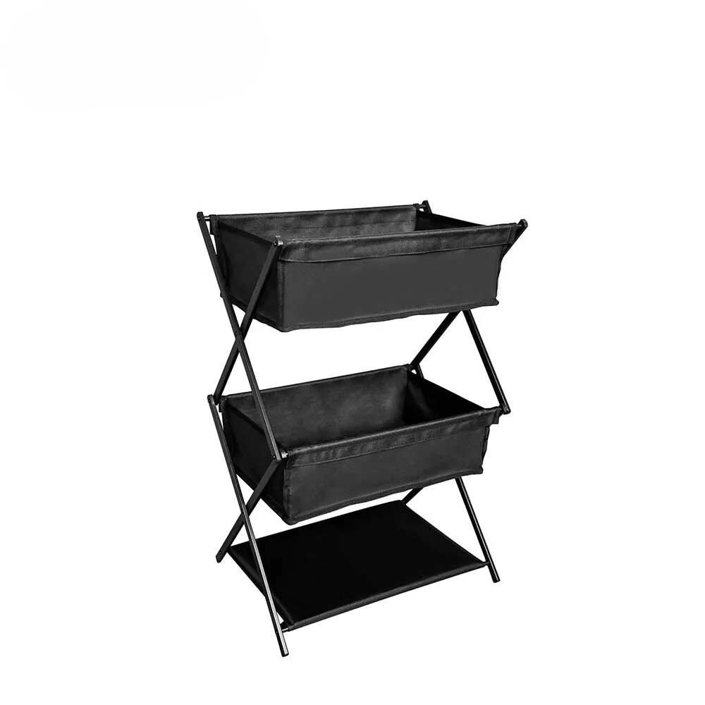 Camping New Storage Rack Three-Layer Folding Portable Storage Rack For Picnics