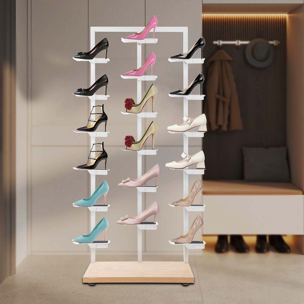 Floorstanding Shoe Rack 18 Compartments Shoe Shelf Shoe Storage Organizer