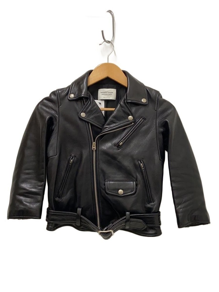 Beautiful People Double Riders Jacket/120/Leather/Blk/1000402411 7732