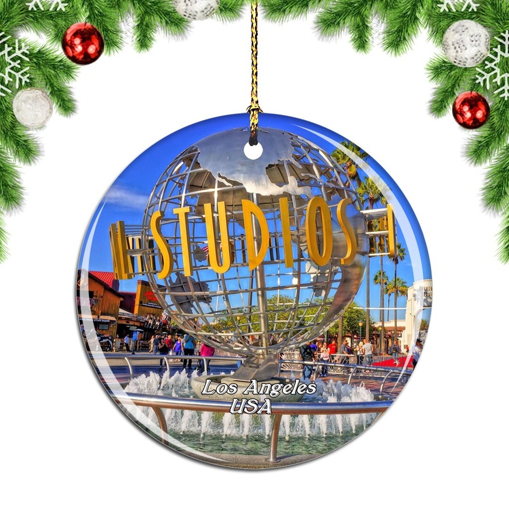 USA Universal Studios Los Angeles Christmas ornament city travel souvenir