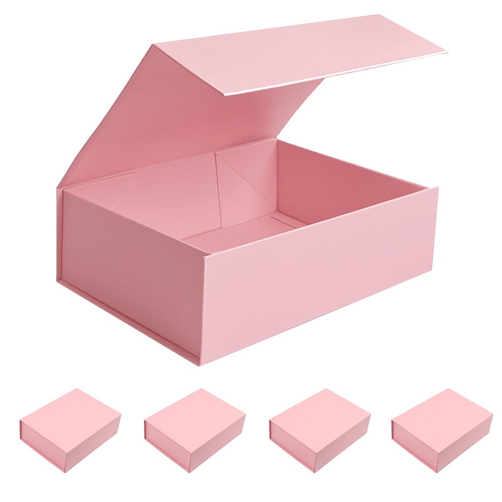 Elegant 9x6.7x2.75 Inch Gift Box with Lid for Groomsmen Bridesmaid Presents