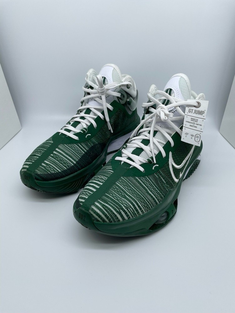Nike Air Zoom G.T. Jump 2 Basketball Gorge Green/White Men's 12 Shoes DX9189-301