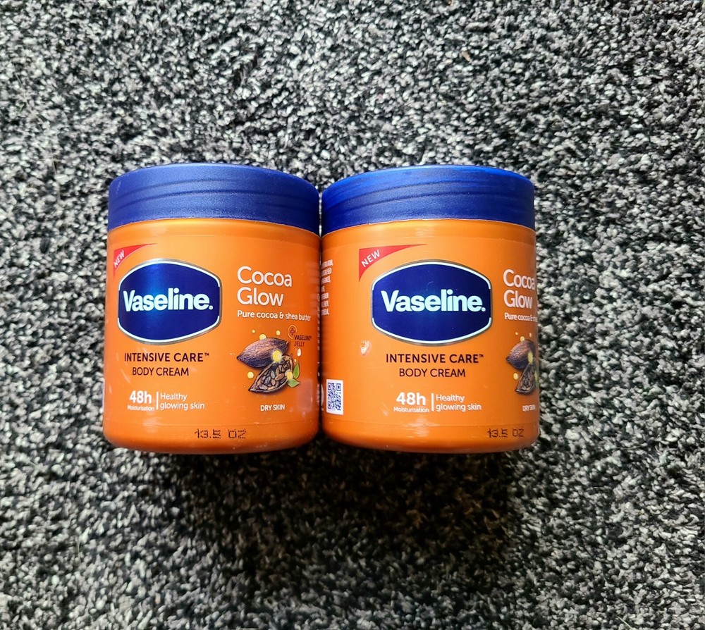 2- New Vaseline Intensive Care Cocoa Glow Lotion 400 ML/ 13.5 Oz **BEST-PRICE**