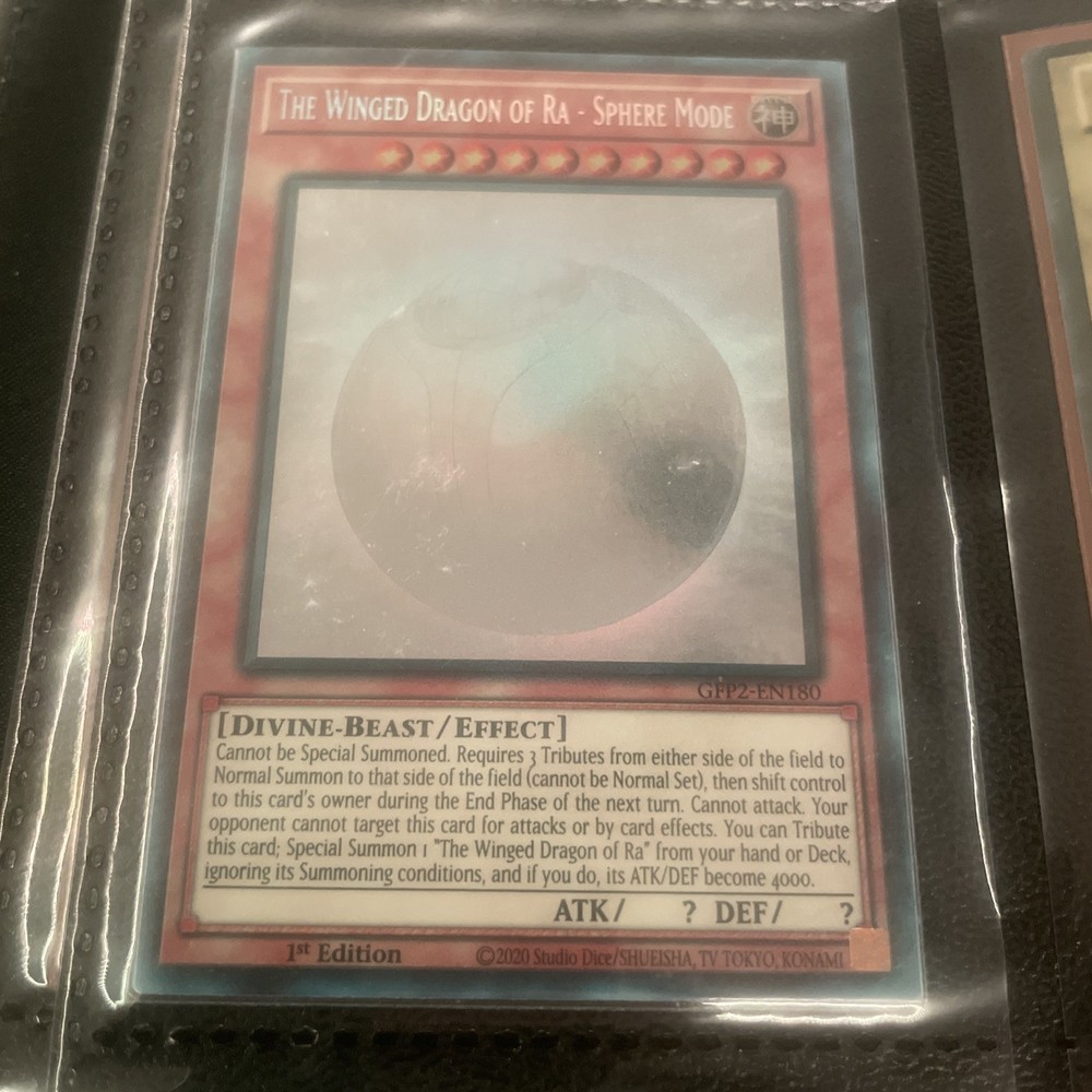 YuGiOh Winged Dragon of Ra Sphere Mode GFP2-EN180 Ghost Rare 1st Ed Near Mint