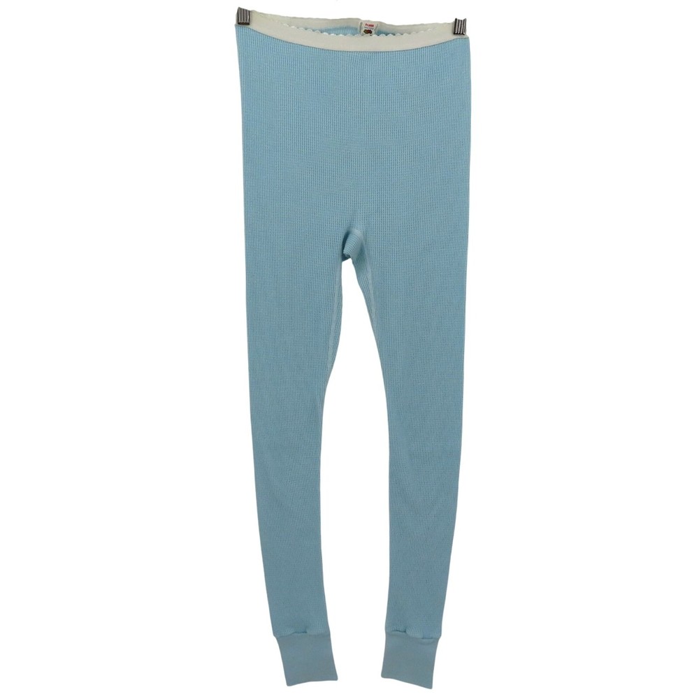VTG Fruit of the Loom Women's XL Blue Waffle Thermal Sleep & Lounge Pants