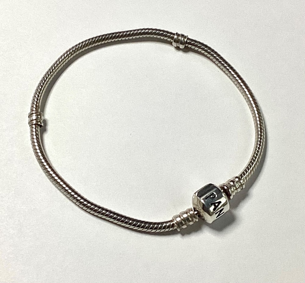 Pandora Silver Snake Chain Bracelet Length 17.5cms s925 ALE Gift Birthday